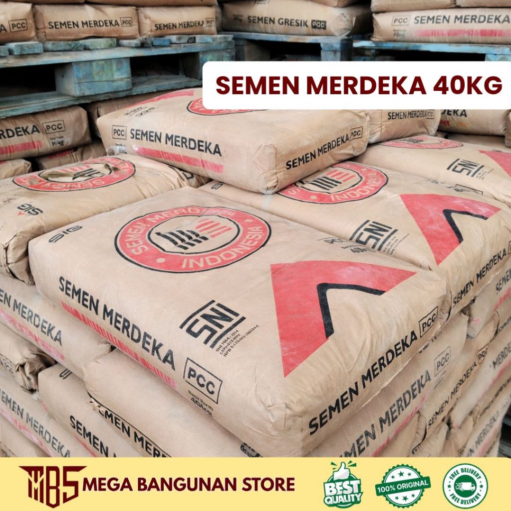 Jual Semen Merdeka 40kg Pcc 1 Sak | Shopee Indonesia