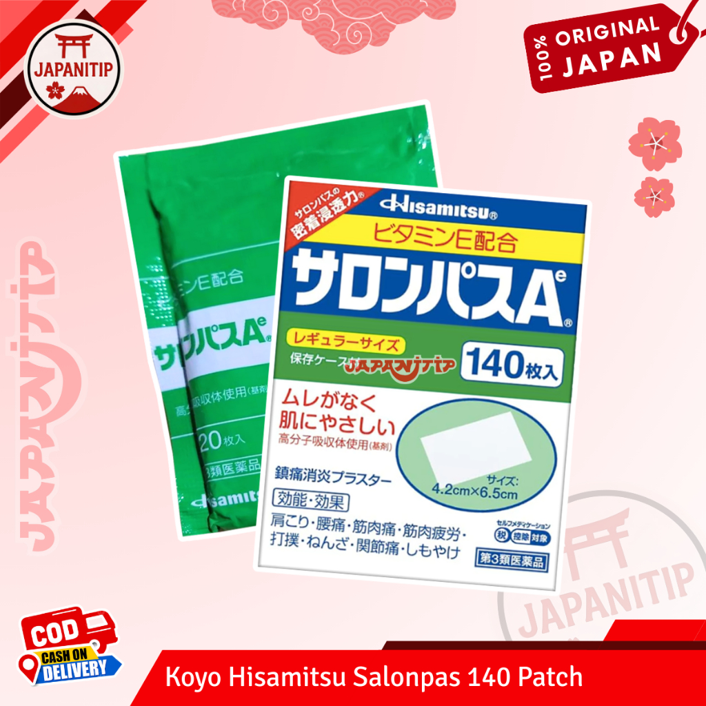 Jual Salonpas HISAMITSU Koyo Jepang Anti Pegal Linu Nyeri Sendi 140 ...