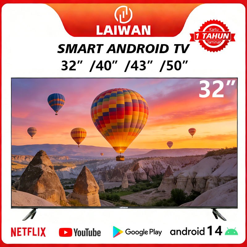 Jual LAIWAN LED TV digital 32 inch Smart tv Android 32 inch YouTube ...