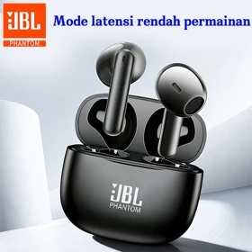 JBL Phantom TWS Earphone Nirkabel Asli Headphone 5.3 9D Stereo Suara Headset Olahraga HIFI