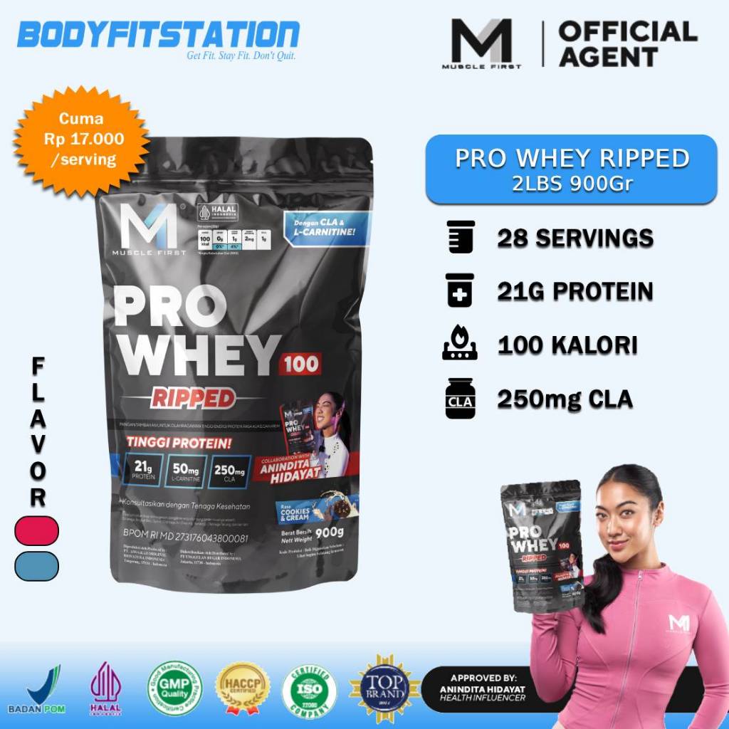 Jual Muscle First Pro Whey 100 Ripped 2 Lbs - Susu Protein Pembakar ...
