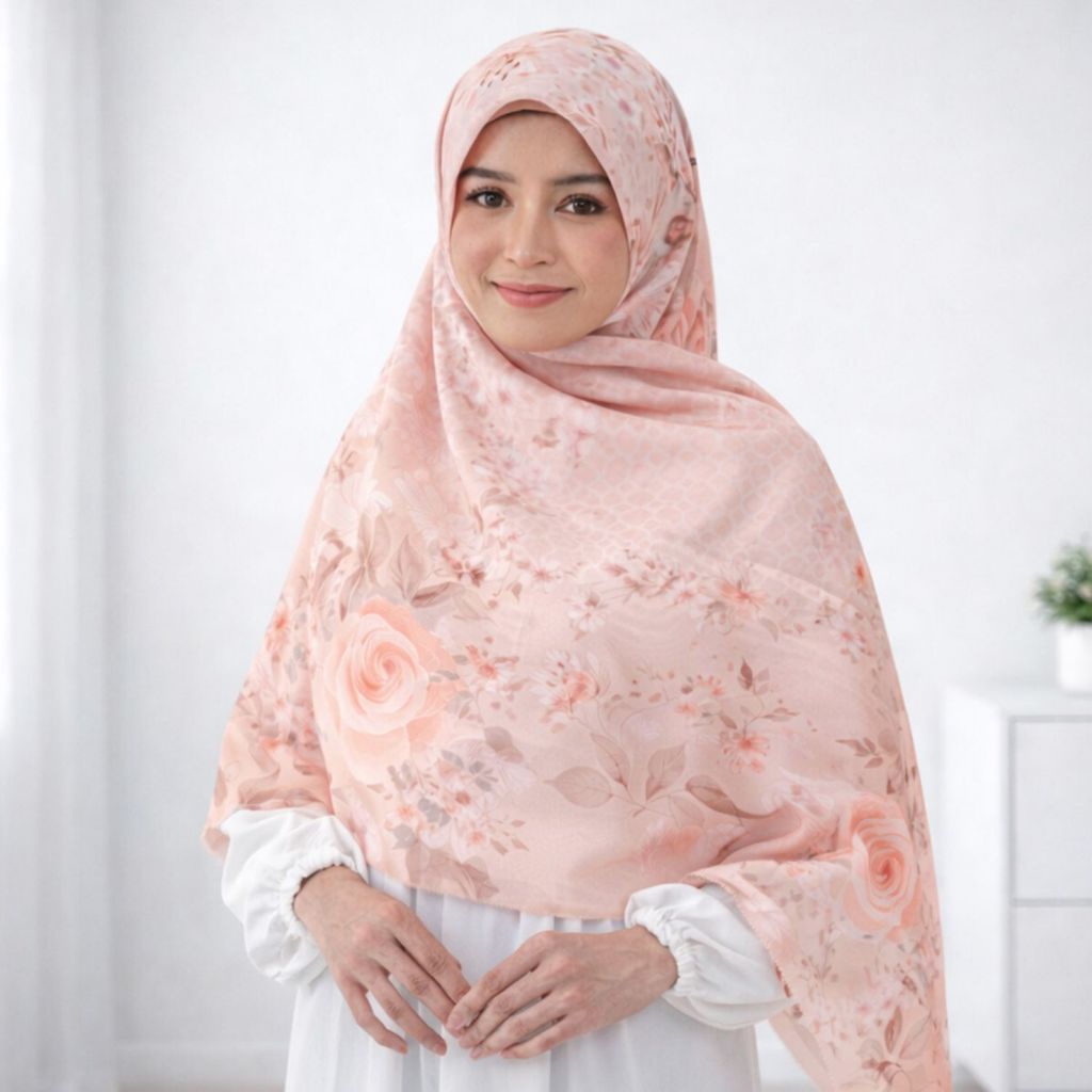 Hijab Syar'I Jumbo Motif Luxury Print Digital Kerudung Jumbo Premium WINISCARF