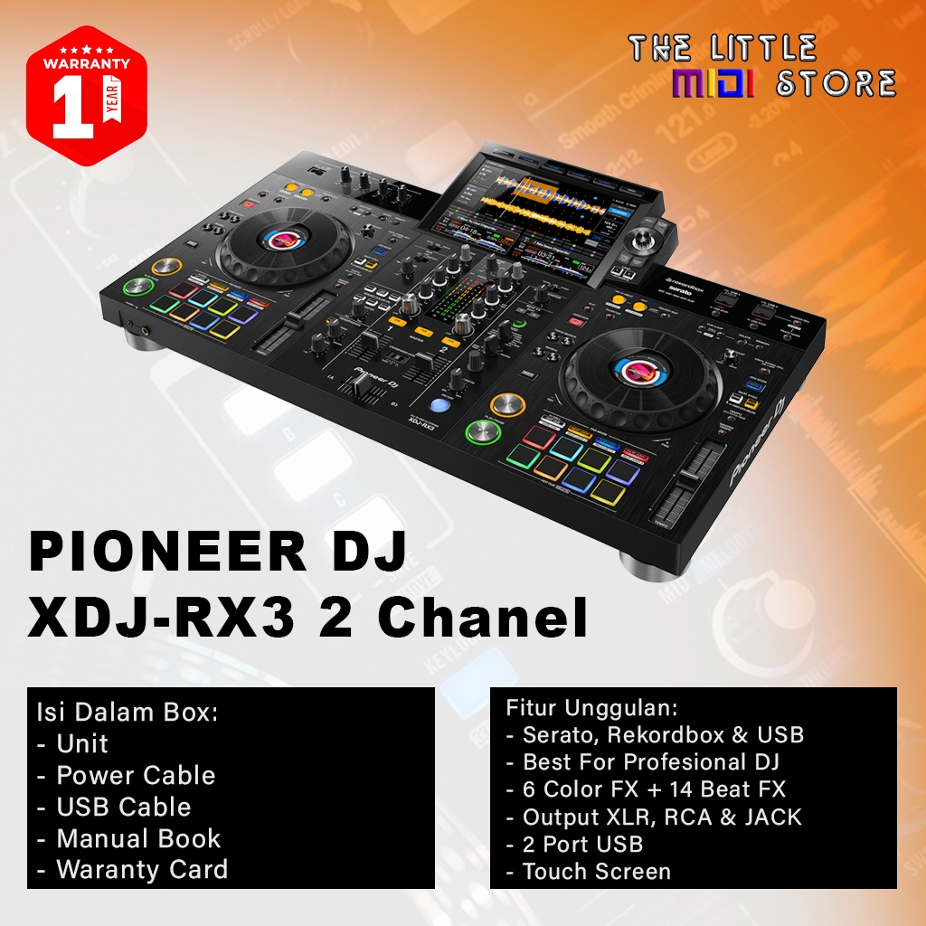 Jual Pioneer DJ XDJ-RX3 XDJRX3 XDJ RX3 DJ Controller 2 Chanel ...
