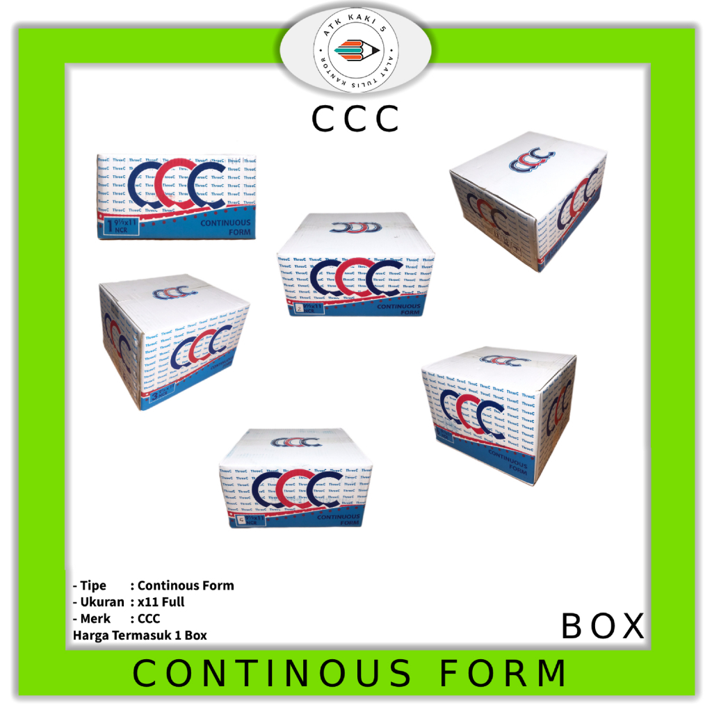 Jual CCC - Continous Form HVS x 11 Full NCR - BOX | Shopee Indonesia
