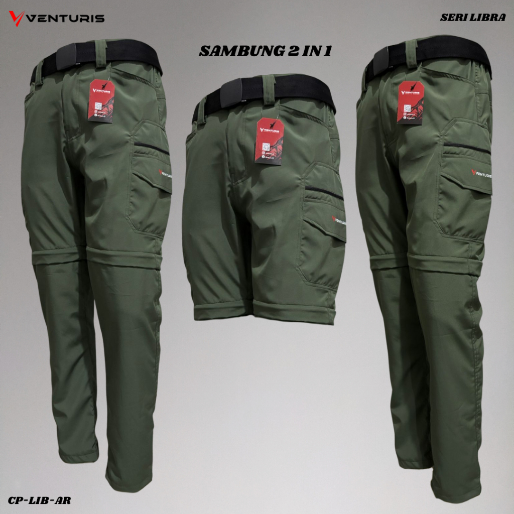 Celana Gunung Sambung Cargo Celana Outdoor Pria Wanita Celana Hiking Camping Quickdry