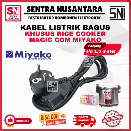 Jual KABEL RICE COOKER MAGICCOM MIYAKO | COK KABEL MAGICCOM MIYAKO ...