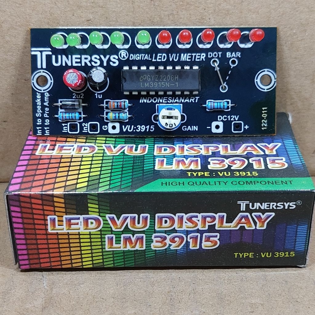 Jual kit LED VU Display LM3915 10 LED TUNERSYS | Shopee Indonesia