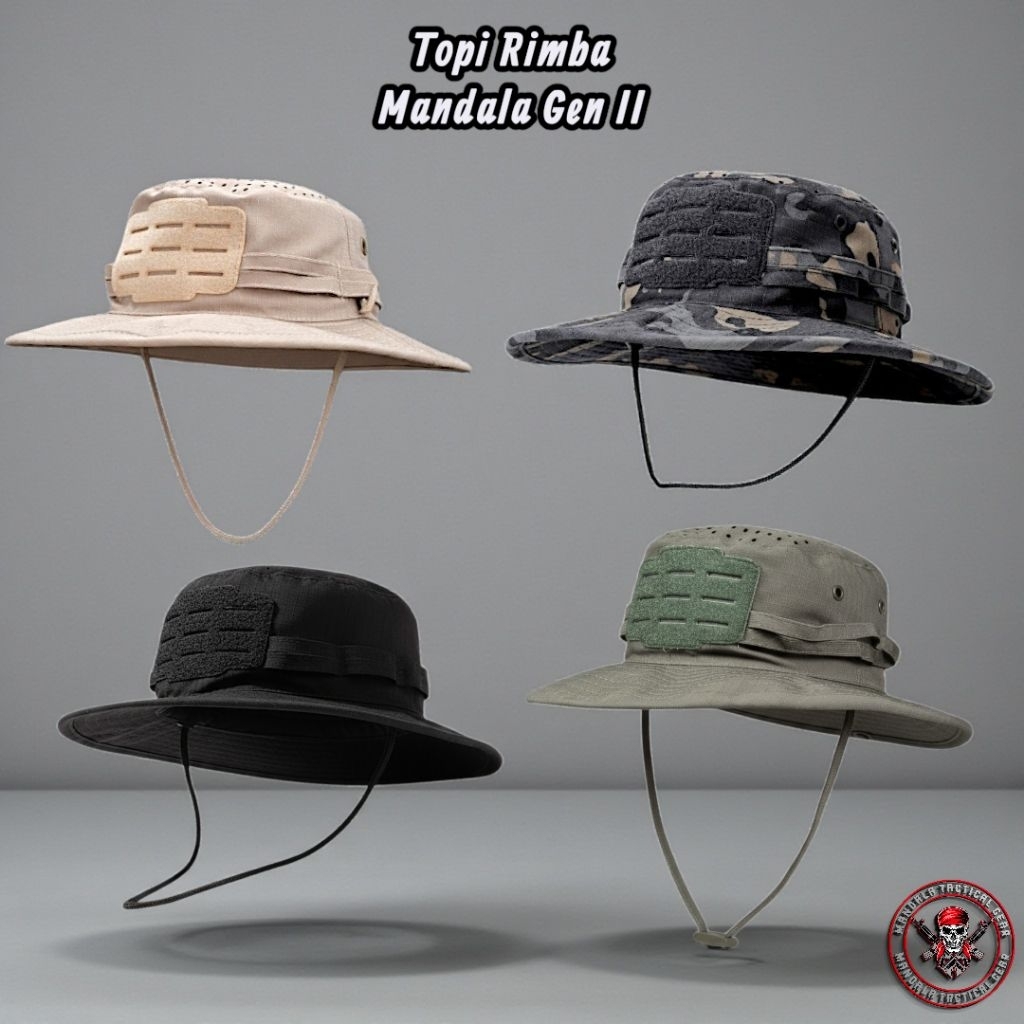 Jual Boonie Hat Topi Rimba tactical mandala Gen 2 | Topi tactical rimba ...