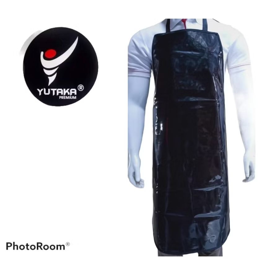 Jual APRON CELEMEK PVC WATERPROOF UKURAN 90 x 60 CM WARNA HITAM YUTAKA ...