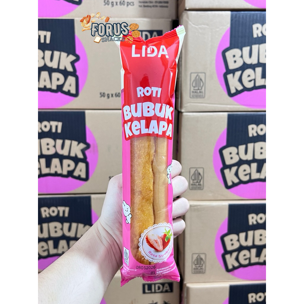 Jual Roti Gulung LIDA Ukuran JUMBO Roti VIRAL Taburan Bubuk Kelapa ...