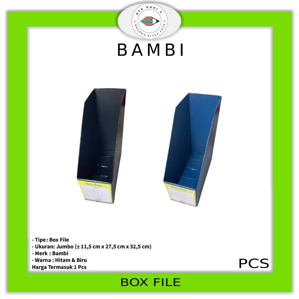 Jual Bambi - Bindex Box File 1034B Jumbo Warna - Pcs | Shopee Indonesia