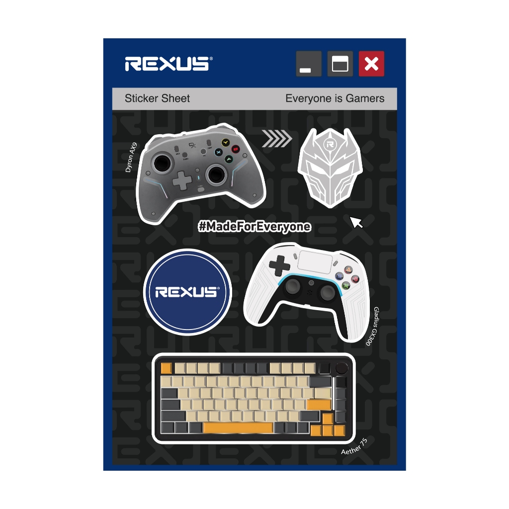 Rexus Sticker Pack Exclusive Merchandise (6)