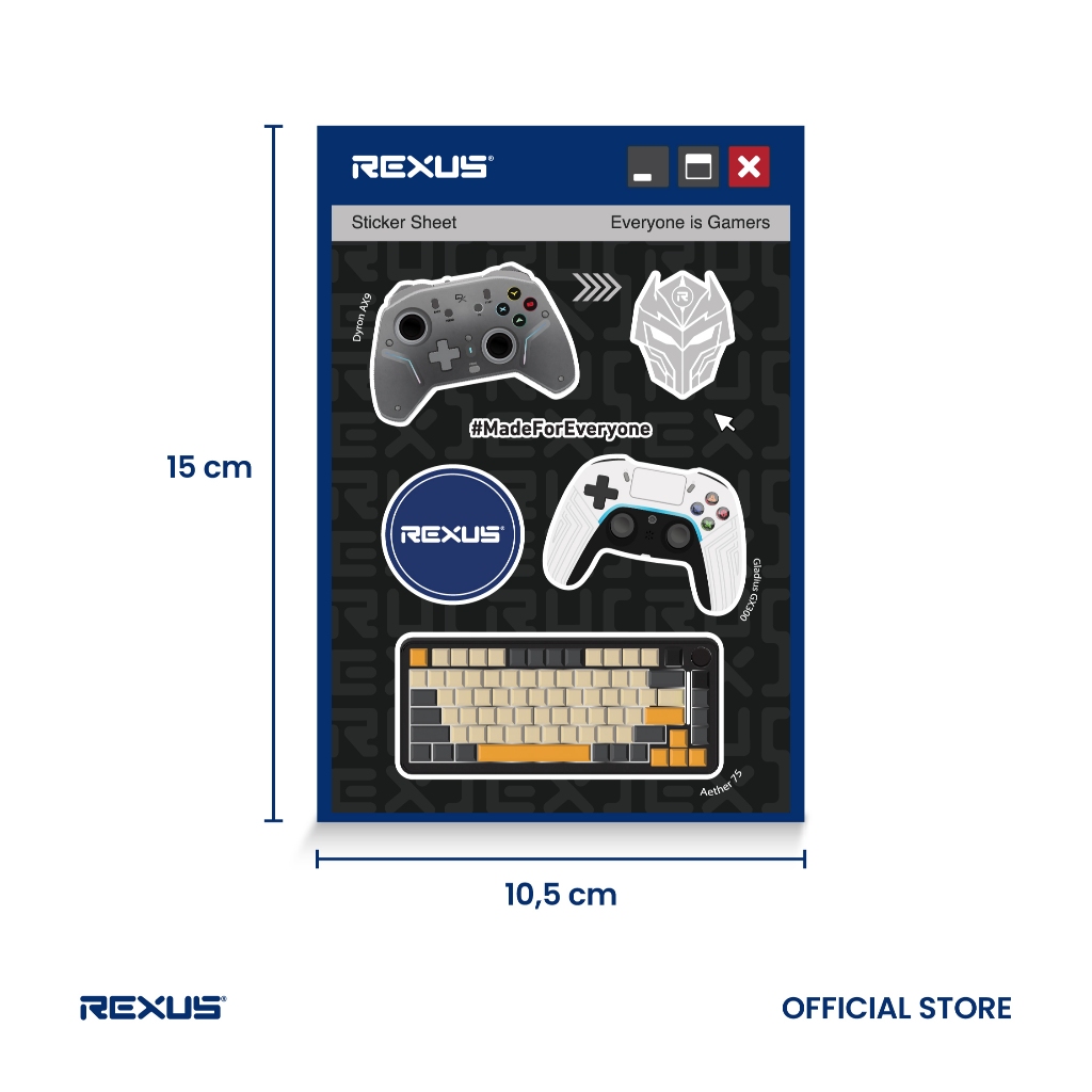 Rexus Sticker Pack Exclusive Merchandise (5)