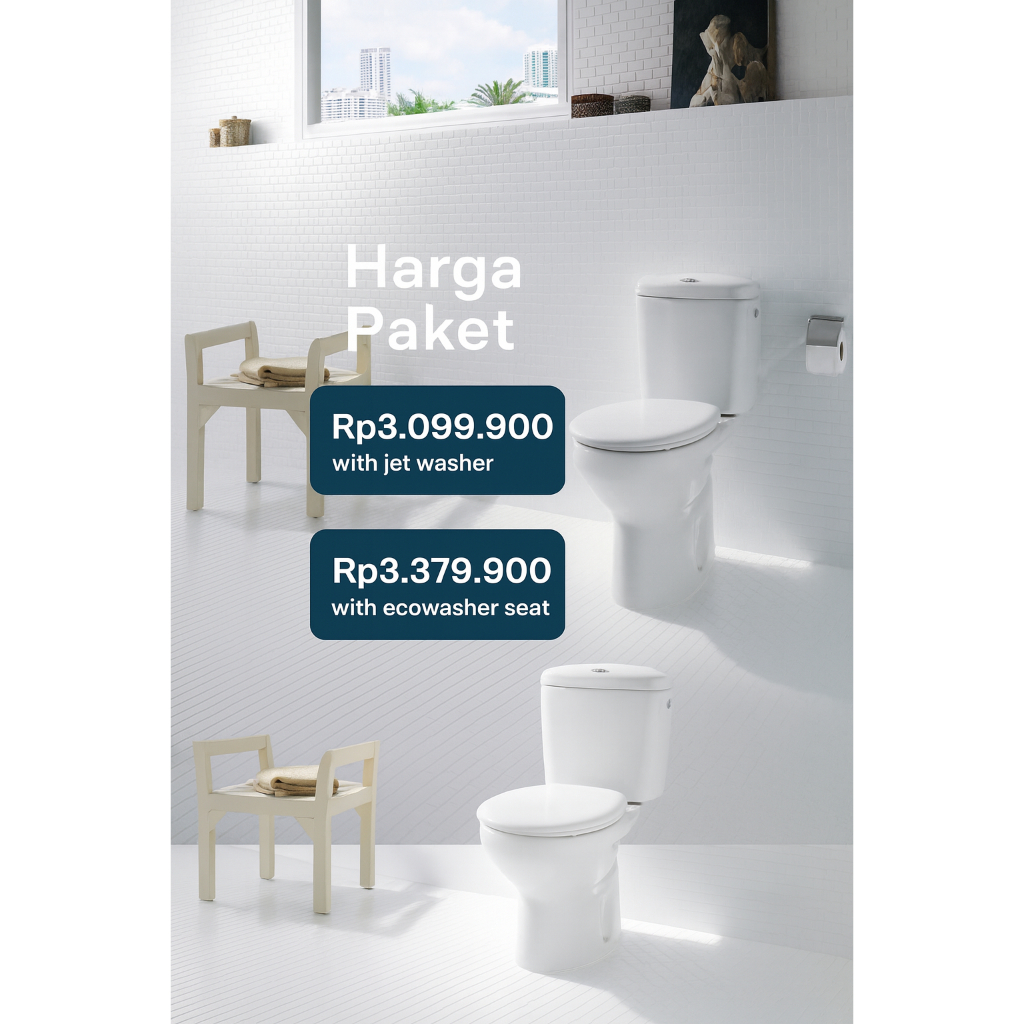 Jual Paket Closet Murah Roca Victoria 305 mm (Bonus Jetwasher Roca ...