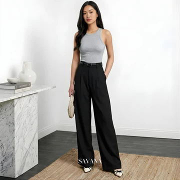 PARADISE Celana Wanita Loose Pants Highwaist Celana Kulot Wanita Kerja Kantor Formal Korean