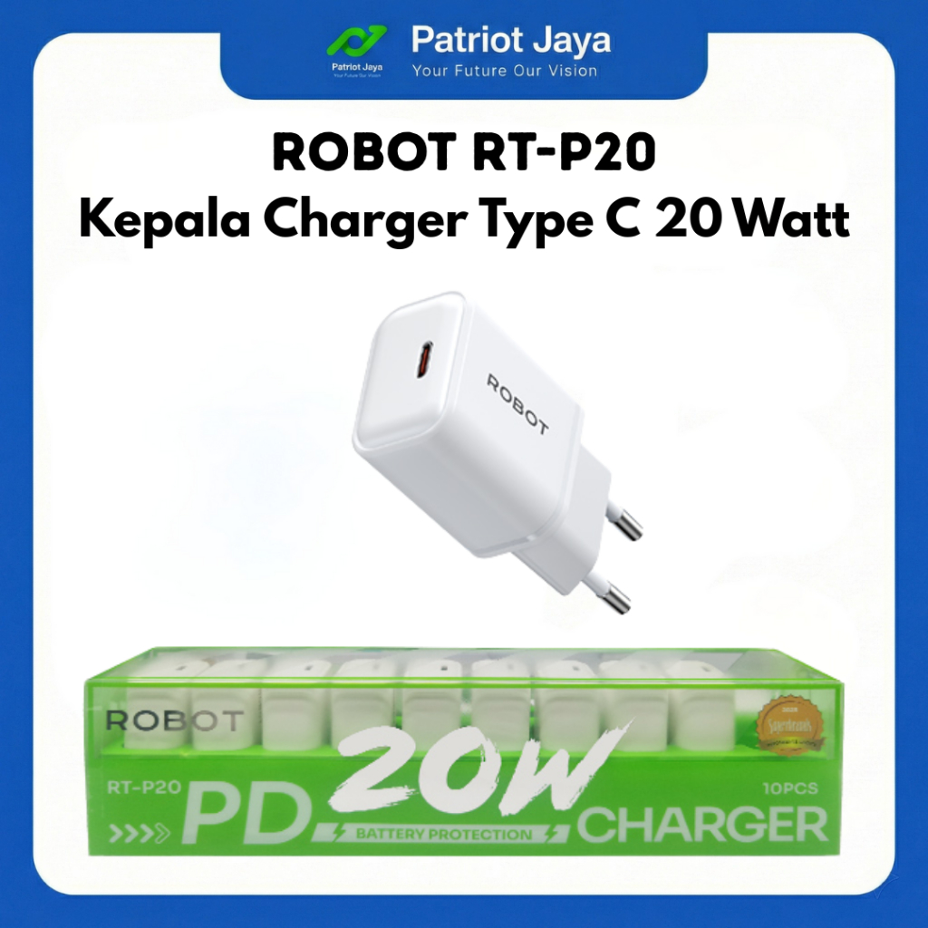 Jual ROBOT RT-P20 / adaptor charger ROBOT RT-P20 20W (ISI 10 PCS ...