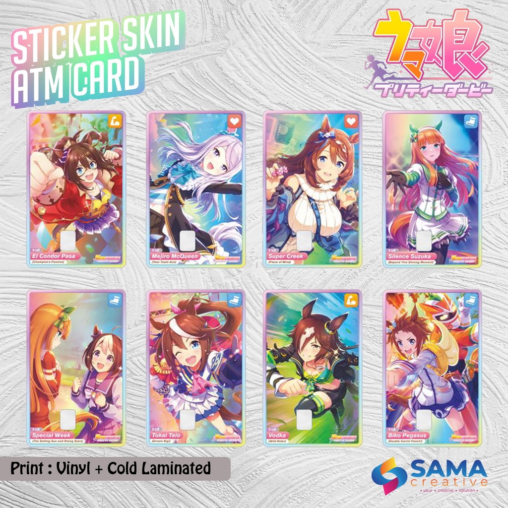 Jual Uma Musume - Sticker Skin Card HOLOGRAM - ATM Vinyl Debit, Credit ...