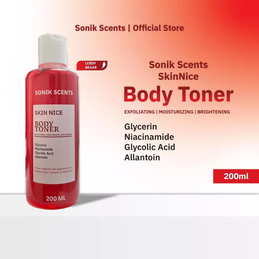 Sonik Scents Skin Nice Toner Exfoliating Brightening 200ml