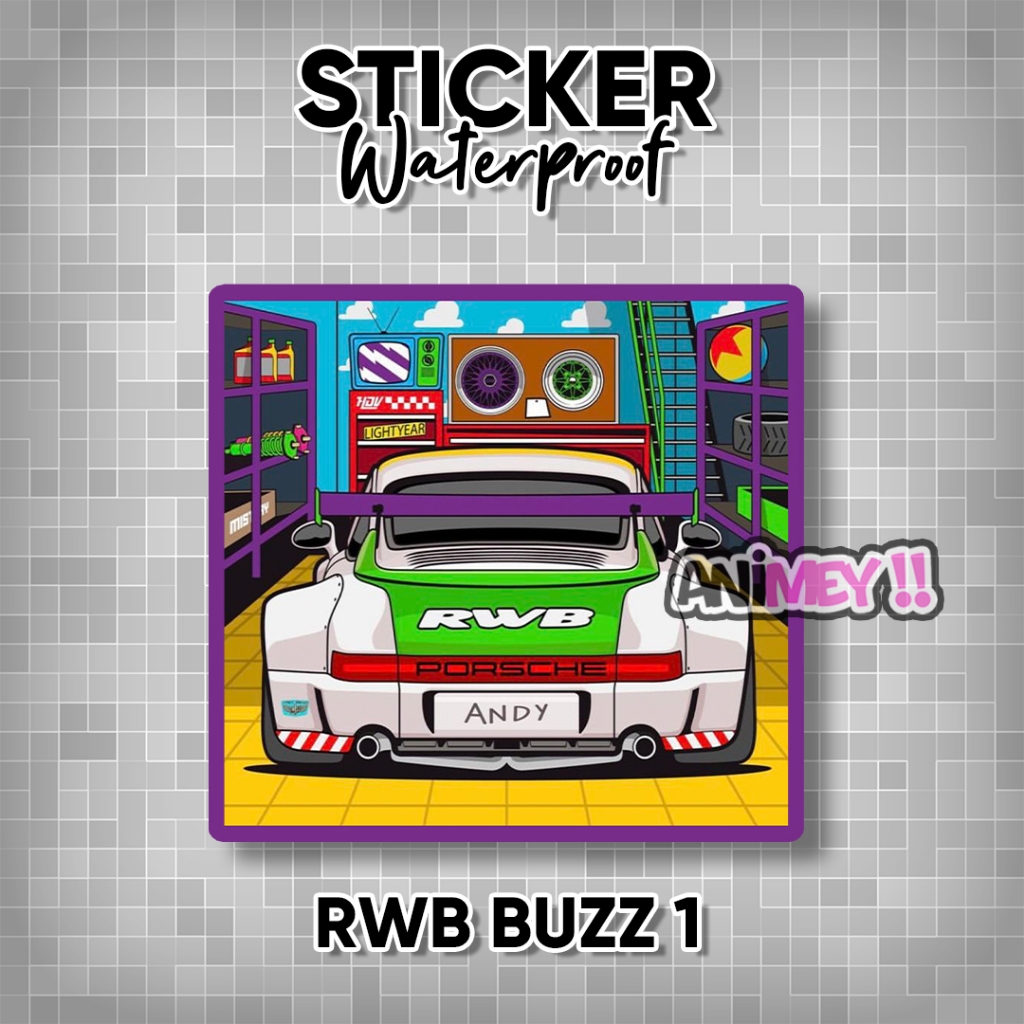 Jual Stiker RWB Buzz Lightyear / Sticker RWB Buzz Lightyear Waterproof ...