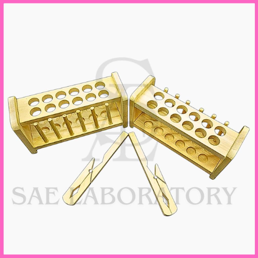 Jual Rak Tabung Reaksi Kayu / Test Tube Rack 12 Lubang – Alat ...