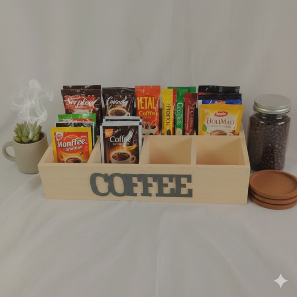 Jual Rak Kayu Serbaguna Coffee Minimalis Aestetik Kwalitas Premium ...