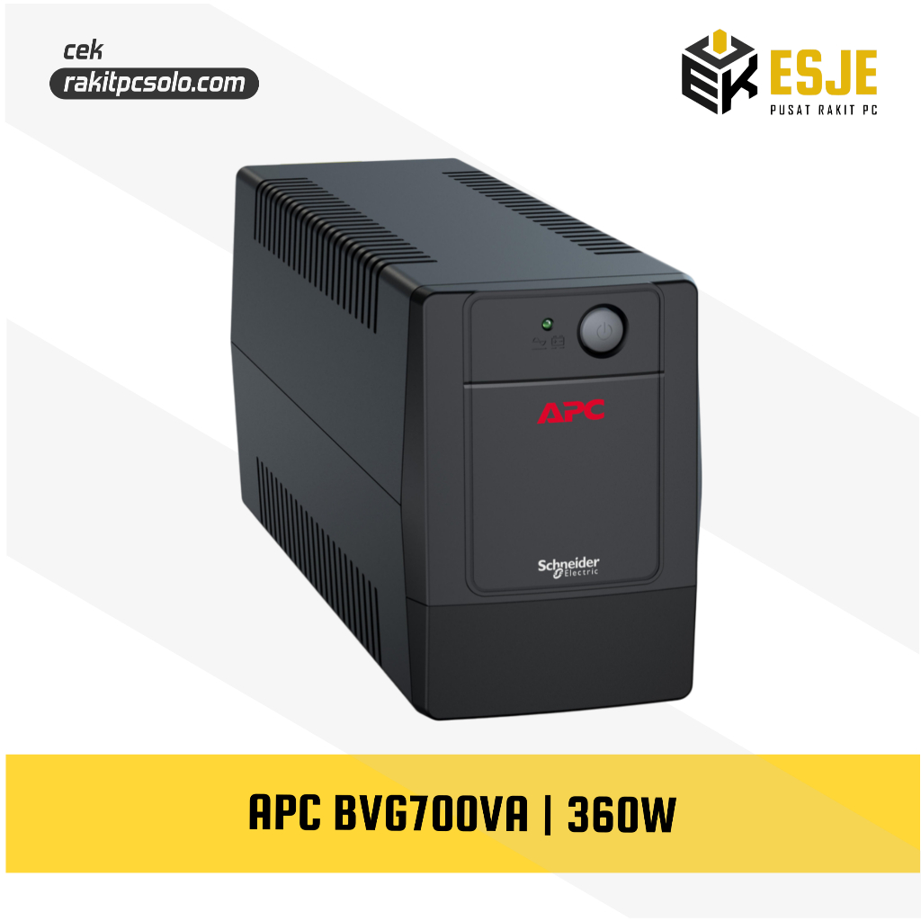 Jual APC BVG700I-GR Easy UPS 700VA, Tower, 230V, 2 SCHUKO Outlets, AVR ...