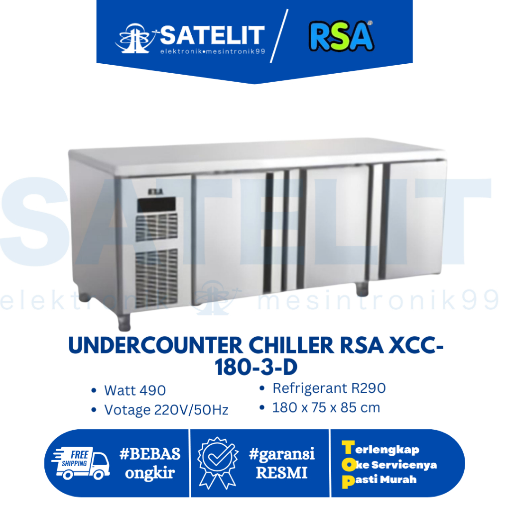 Jual Undercounter Chiller RSA XCC‑180‑3D – Solusi Penyimpanan Dingin ...