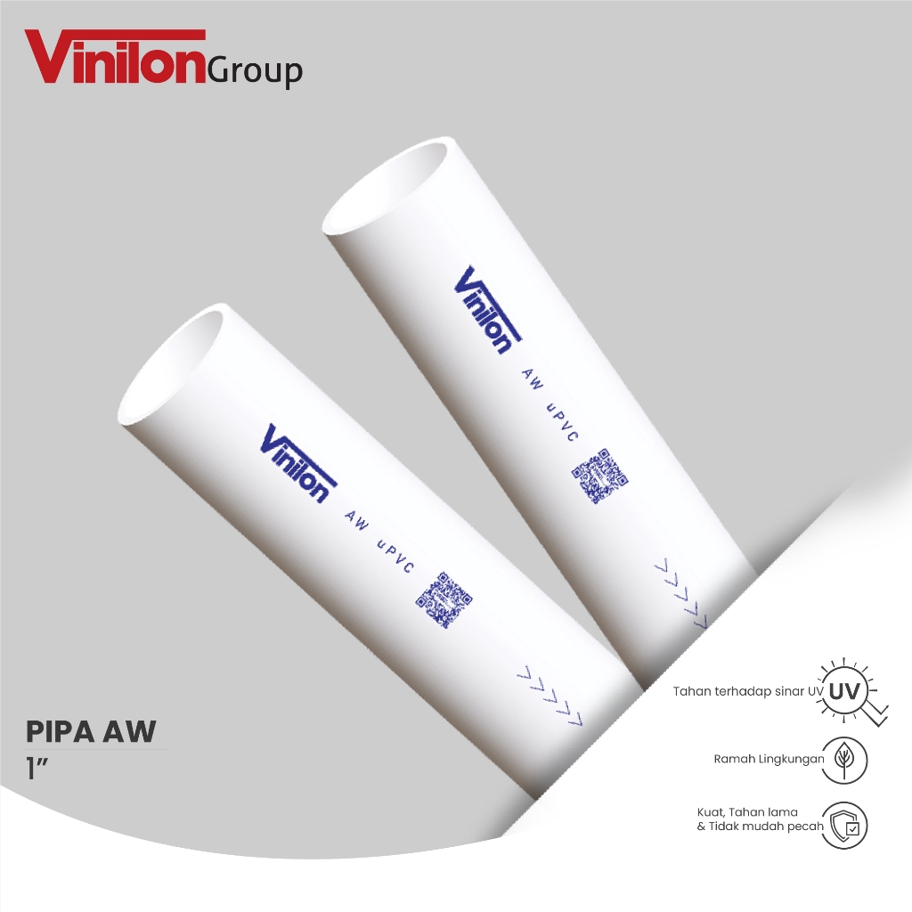 Jual Vinilon Pipa PVC AW 1 Inch 4 Meter | Shopee Indonesia