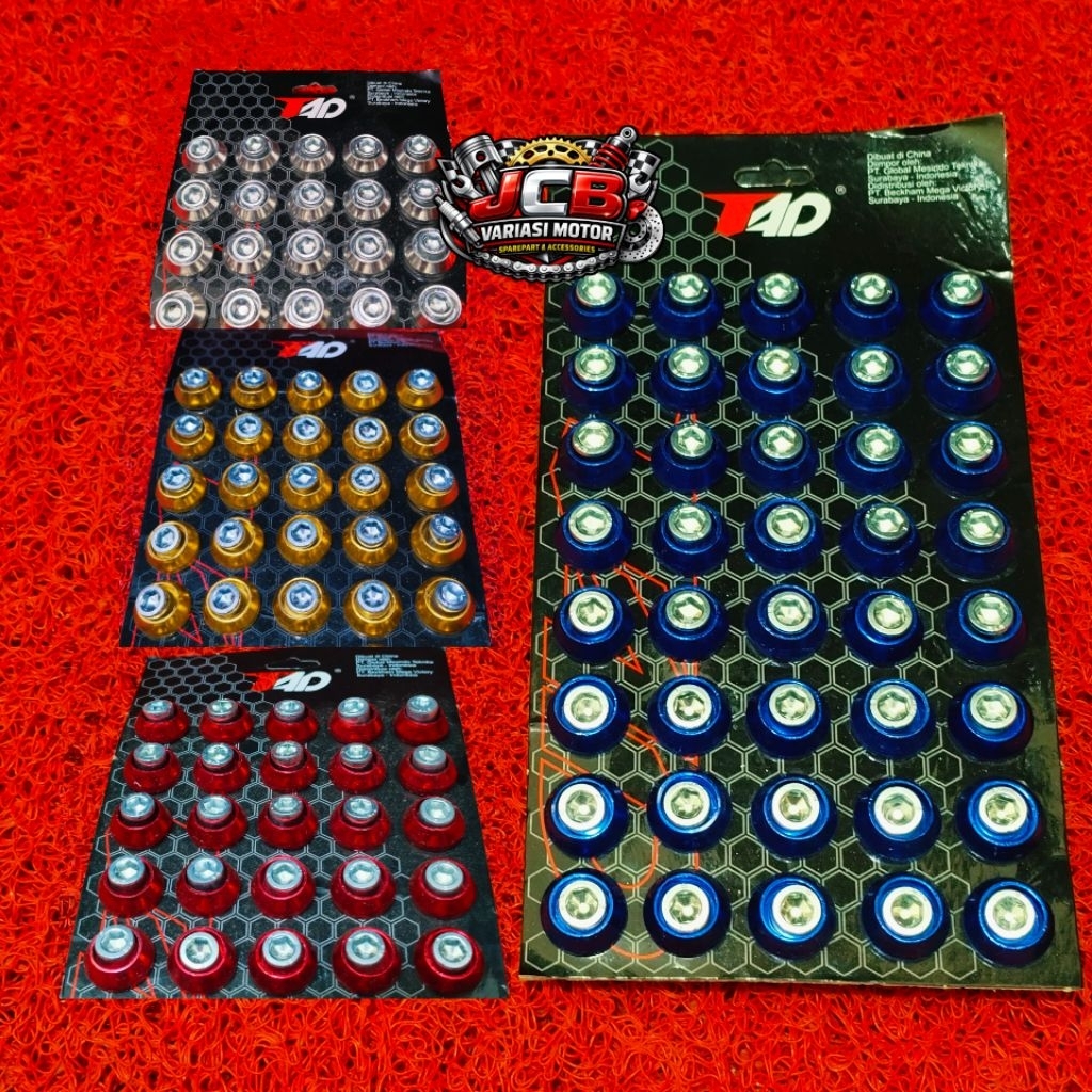 Jual Baut plat nomor model L merk TAD RACING/baut plat nomor model L ...