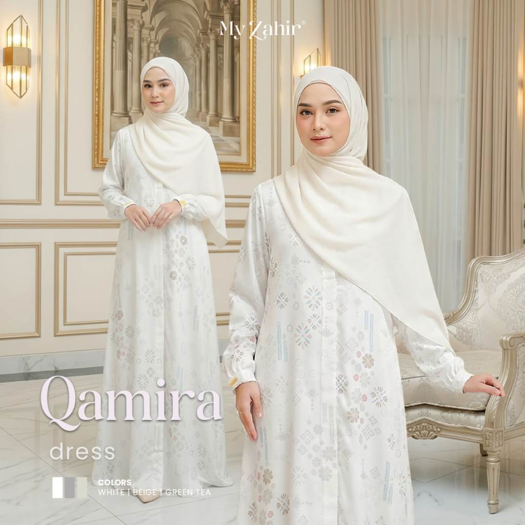 Gamis Wanita - Gamis Putih - My Zahir Official Qamira Dress