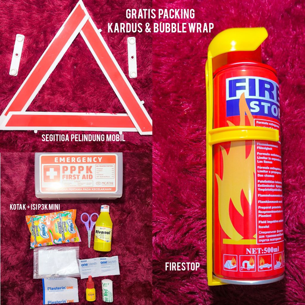 Jual [Bisa Instant] Paket KIR Kombo Hemat Kotak Obat P3K Racun Api ...