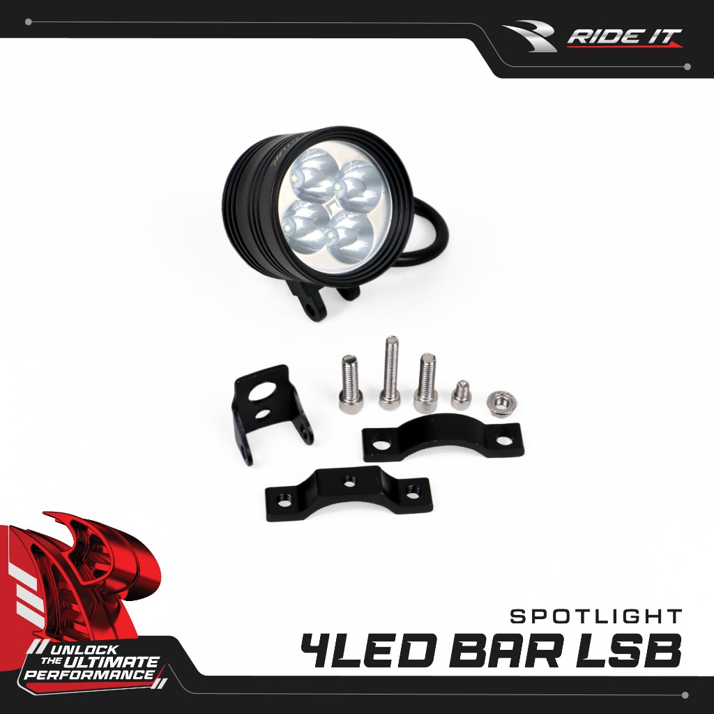 Jual [RIDE IT] LAMPU SOROT TEMBAK 4LED BAR LSB & LSX/SPOTLIGHT RIDE IT ...