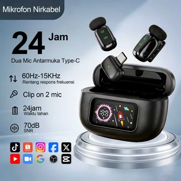 A37 K31 Pro Wireless Lavalier Microphone Dual Mic Magnetic Clip On 2 In 1 For IPhone Android