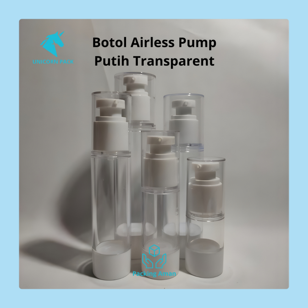 Jual Botol Airless Pump Lotion Refillable Travel Size || Botol Lotion ...