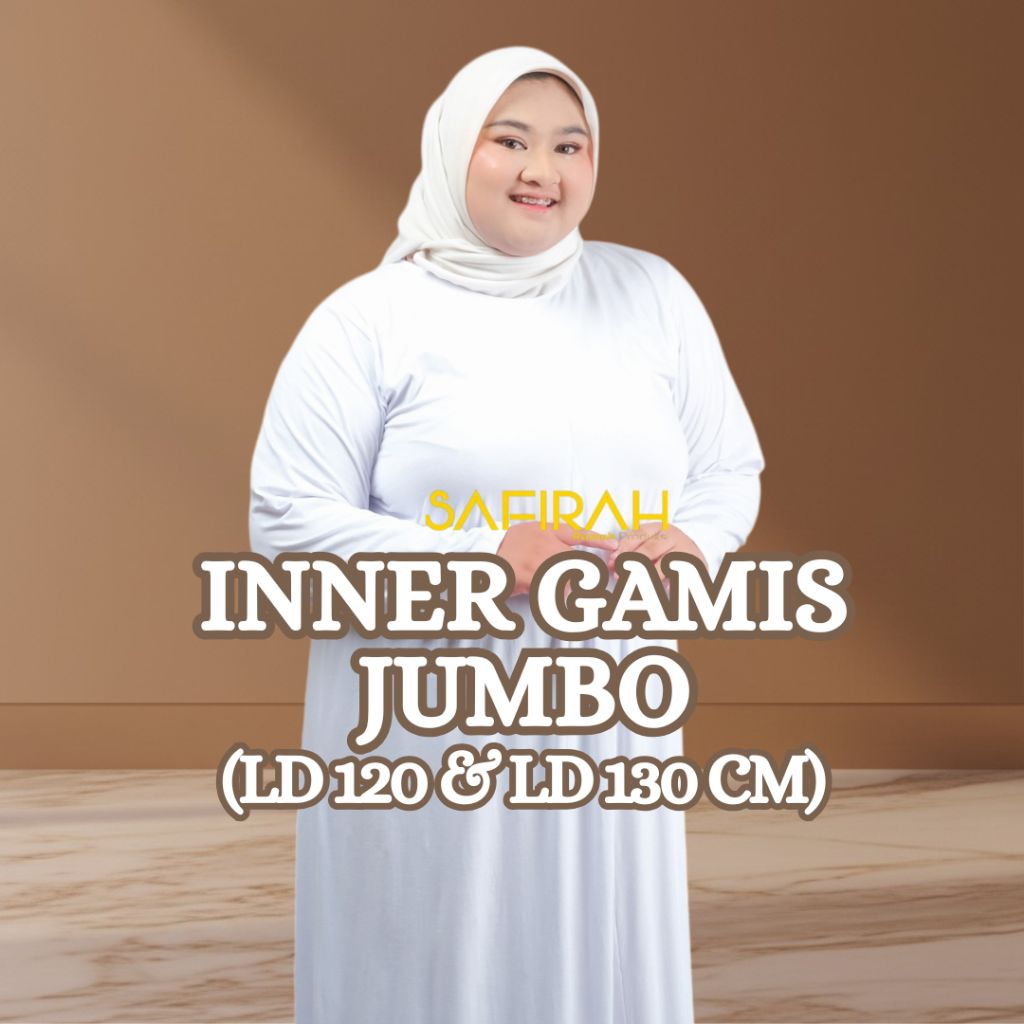 INNER GAMIS JUMBO LD 130 150 Spandek Rayon Grade A Dress Jumbo GAMIS OVAL