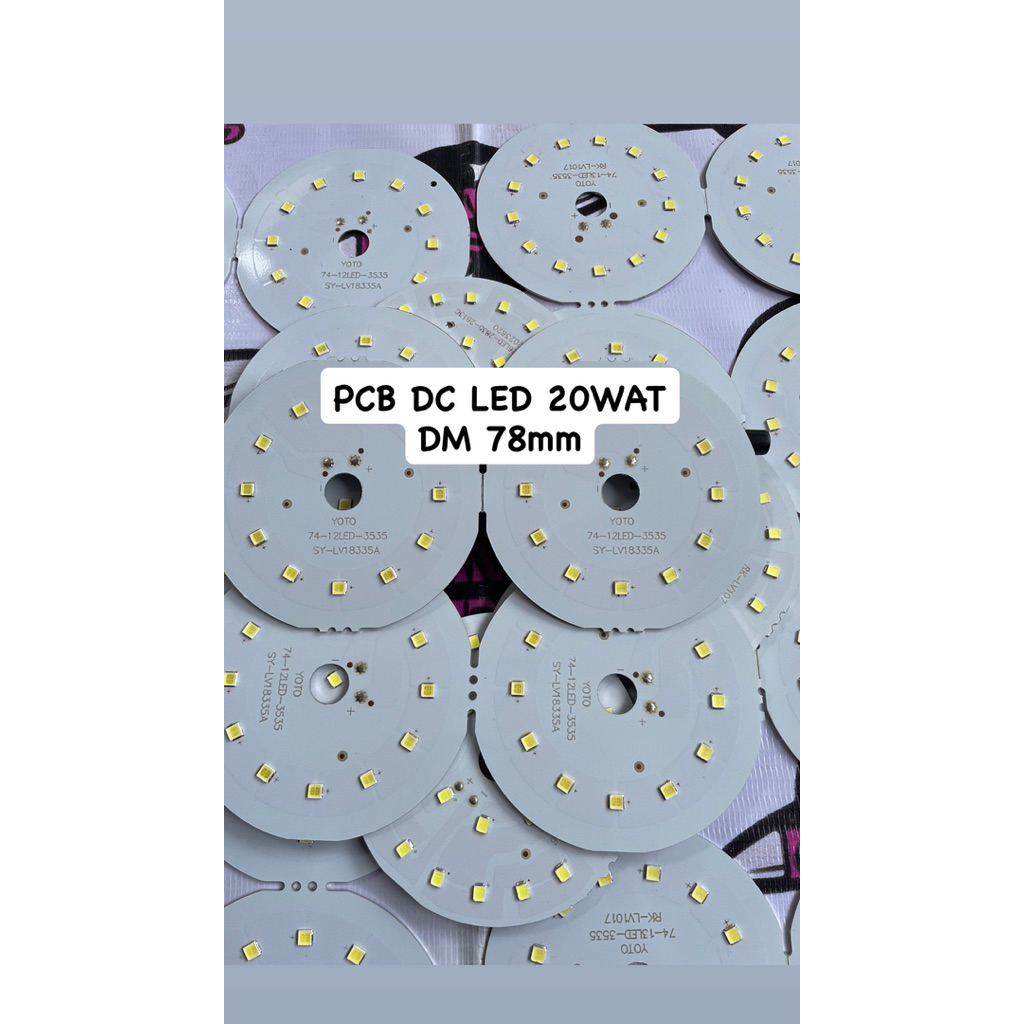 Jual PCB LED DC 20WAT TANPA DRIVER | Shopee Indonesia