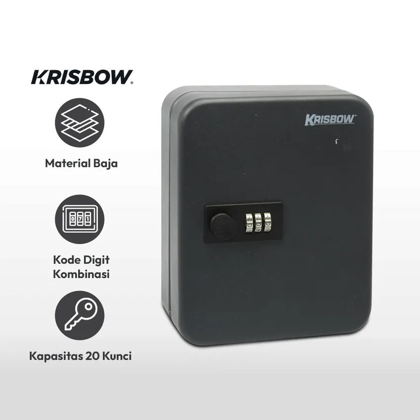 Jual KRISBOW KOTAK KUNCI BERDAYA TAMPUNG 20 KUNCI/KEY BOX WITH 20 KEY ...