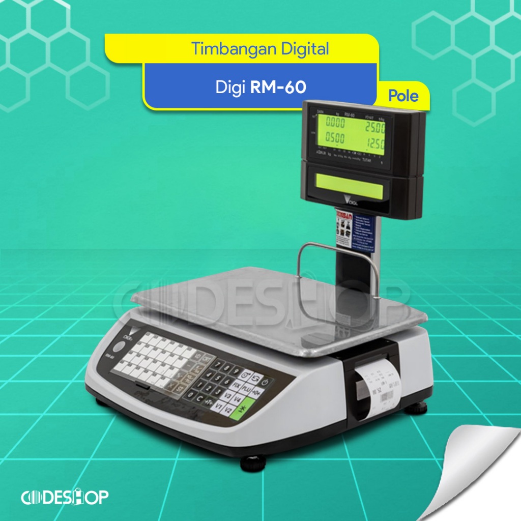 Jual DIGI RM60 Timbangan Digital Pole Display Digital Scale Minimarket ...
