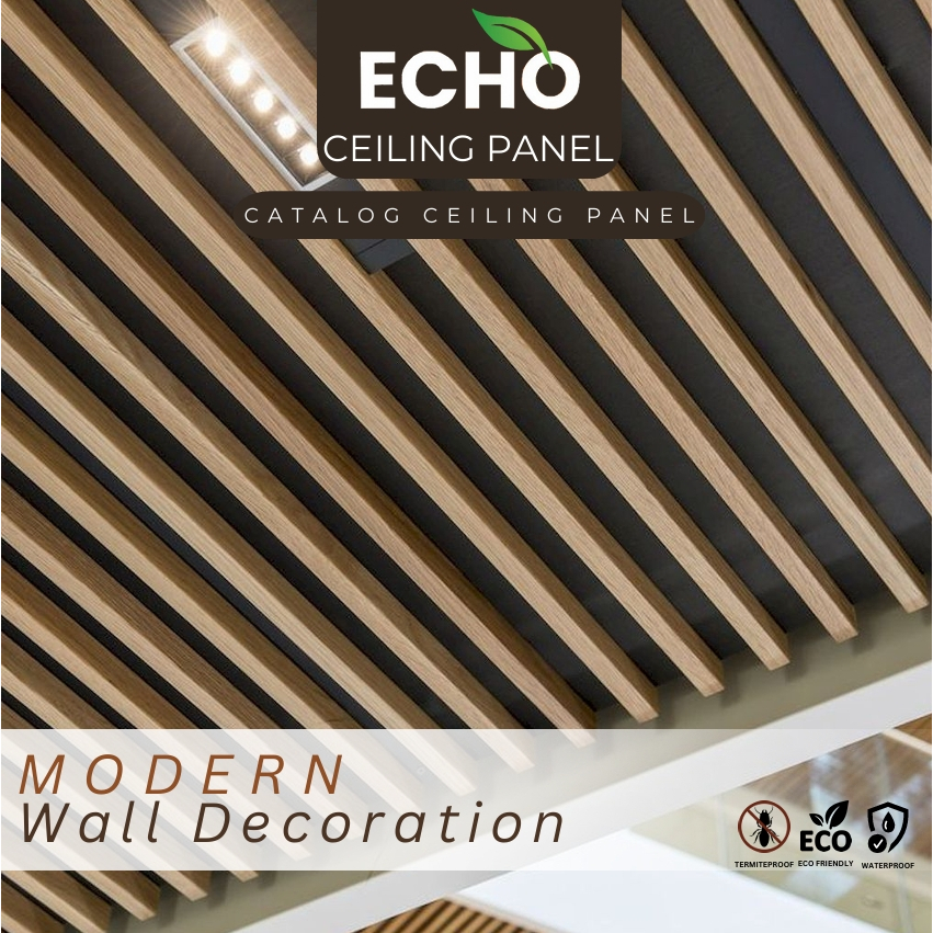 Jual Echo Ceiling Panel Kisi Kisi Plafon Wpc Bar Ceiling Anti Rayap dan ...