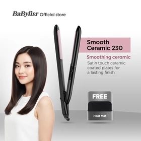 BaByliss Smooth Ceramic 230 Straightener BLST241E Catokan Rambut Lurus