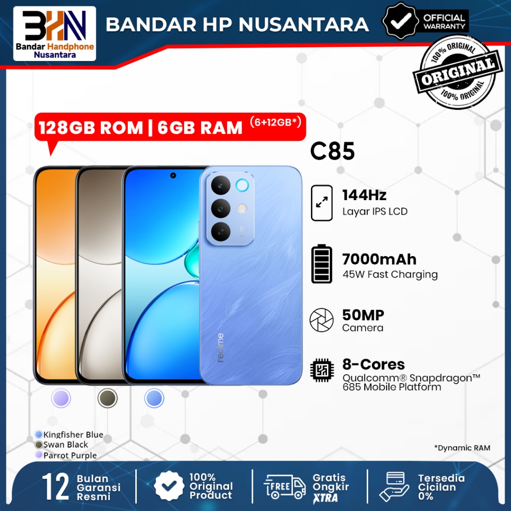 Jual Realme C85 NFC 6/128GB 50MP AI Camera & Live Photo Garansi Resmi ...