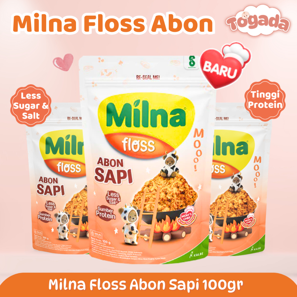 Jual MILNA FLOSS Abon Daging Sapi MPASI Bayi Protein Lengkap Rendah ...