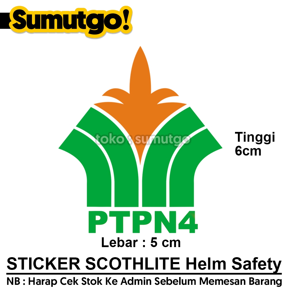 Jual Cutting Sticker Scothlite Helm Safety PTPN4 PTPN 4 PTP 4 ...