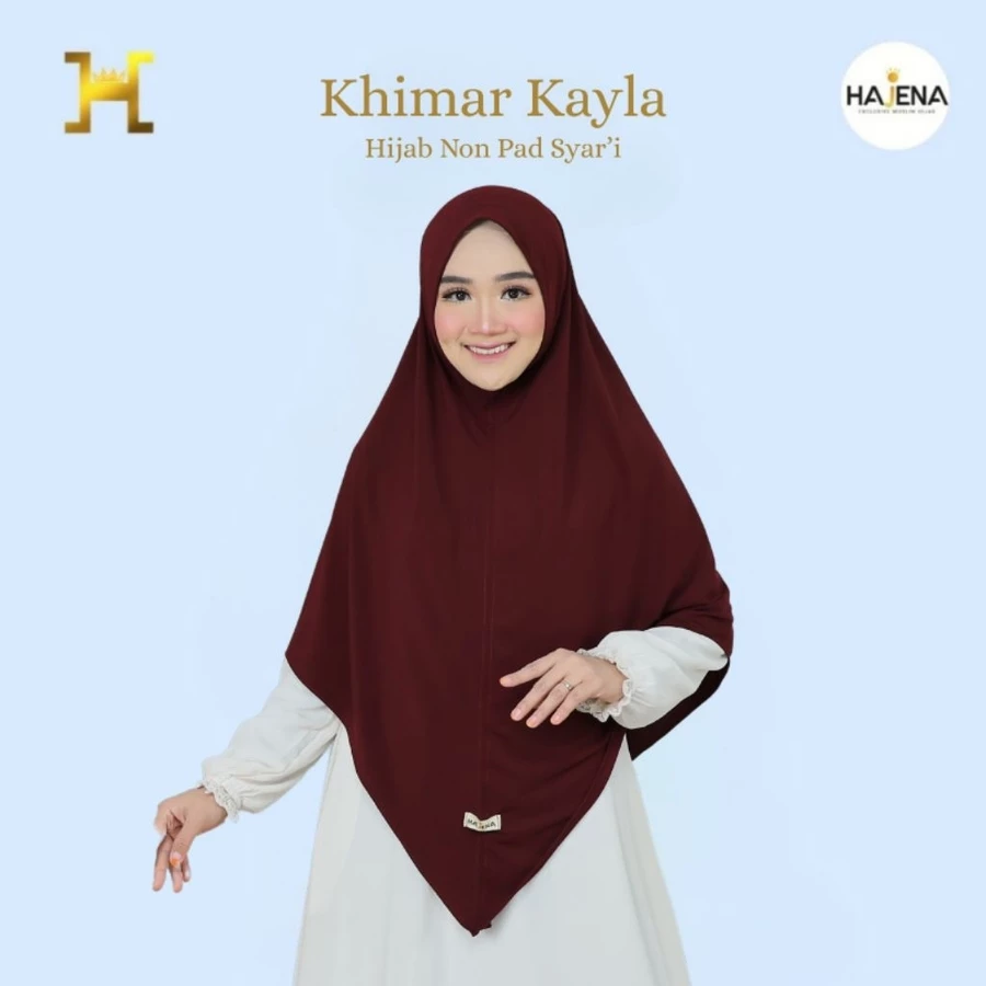 HAJENA - KHIMAR KAYLA HIJAB NON PAD BERGO SYAR'I PREMIUM