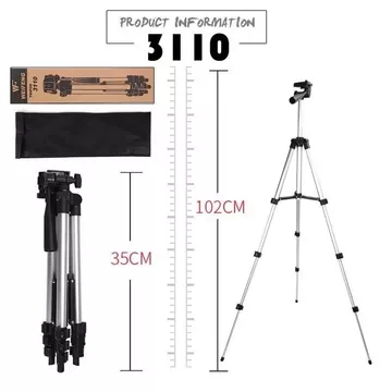 Tripod 3110 HP Free Holder Tas Tripod Dudukan Kamera 1 Meter Untuk Kamera 3in1