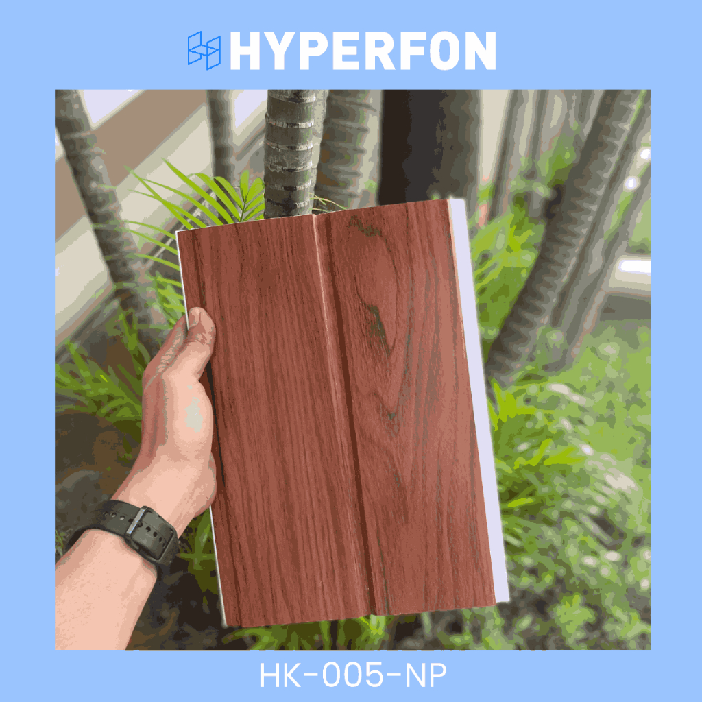 Jual Hyperfon Plafon PVC Serat Kayu Doff Tebal 8mm - HK 005 NP Iron ...