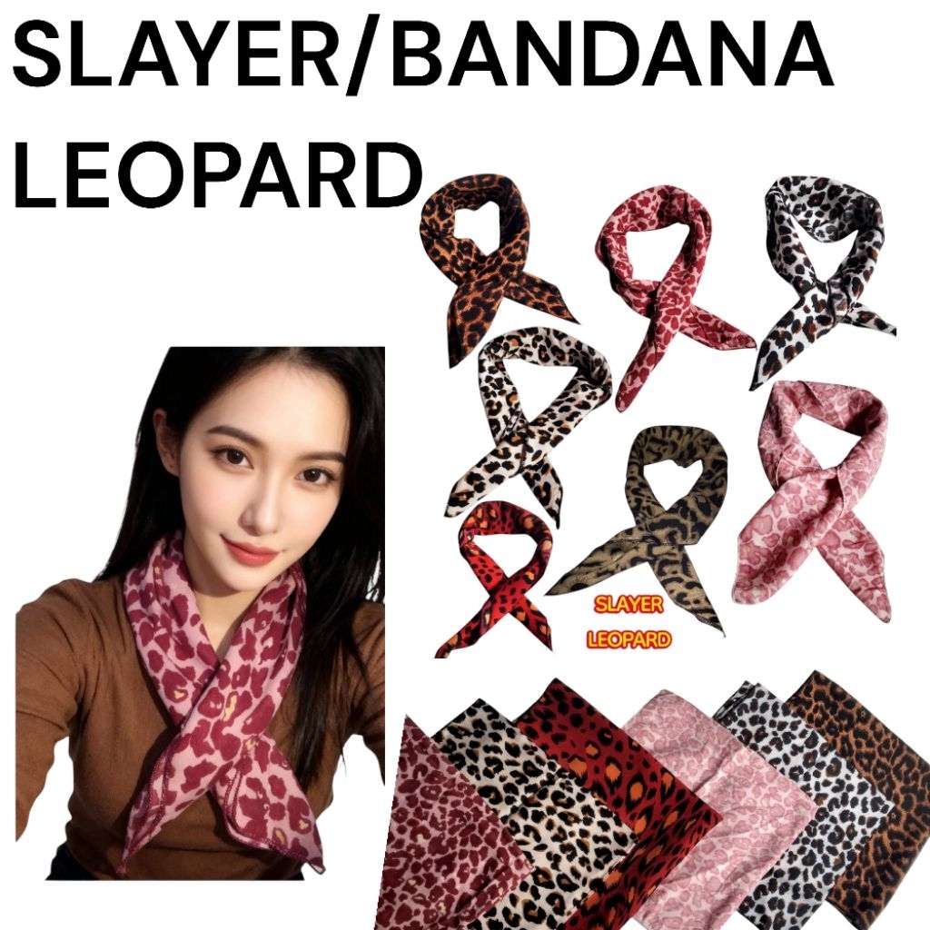 Jual slayer bandana leopard /scarf leopard/slayer kotak multifungsi ...