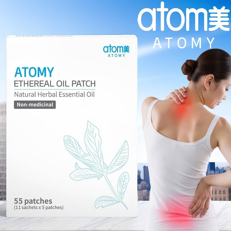 Atomy Ethereal Oil Patch - Natural Herbal Essential Oil Patches (3 Sachets X 5 Patches) SPF30