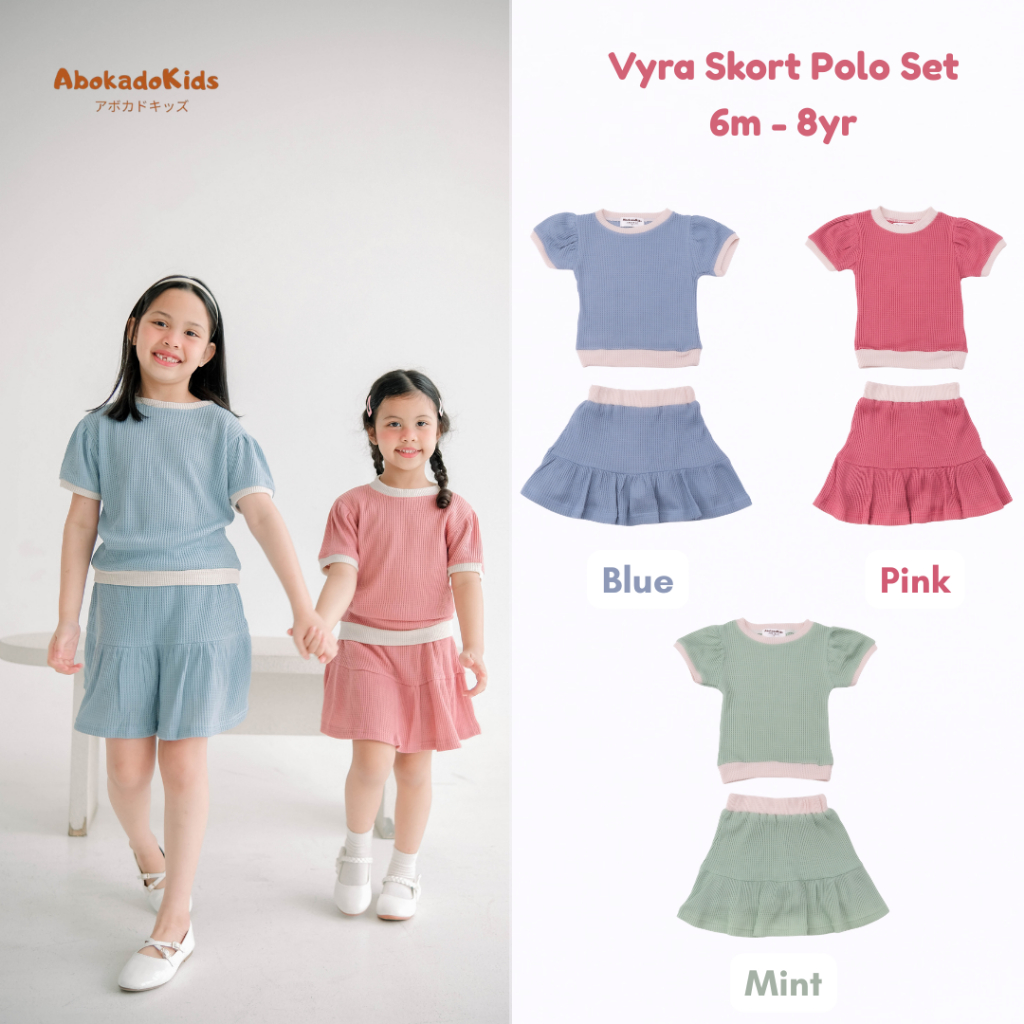 Jual Abokado - Vyra Skort Polo Set - Setelan Anak - Setelan Polo Anak ...