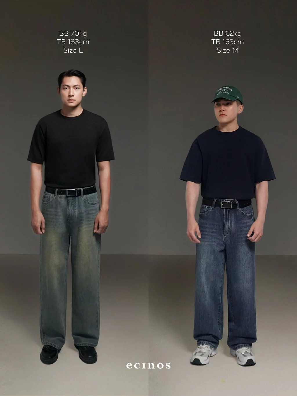 ECINOS Man - Denim Straight Jeans (Man Version) | Celana Pria | Celana Jeans Pria | Straight Jeans Pria - foto 1